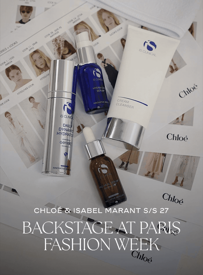 Chloé show line-up board backstage at Paris Fashion Week SS27