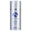 Silver pump bottle of iS Clinical Eclipse SPF 50+ broad spectrum sunscreen cream