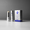 iS Clinical LiProtect SPF 35 stick with silver cap removed and matching box on white surface